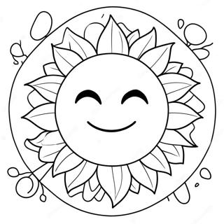 Midsommarsolståndets Sol Målarbok 42103-33272