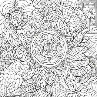 Hmong Tradisjonelle Mønstre Fargeleggingsark 43953-34743