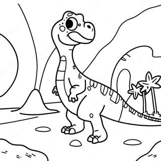 Dinosaurieutställning Målarbok 44374-35082