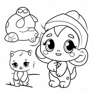 Pagini De Colorat Cu Personaje Kindi Drăguțe 44734-35361