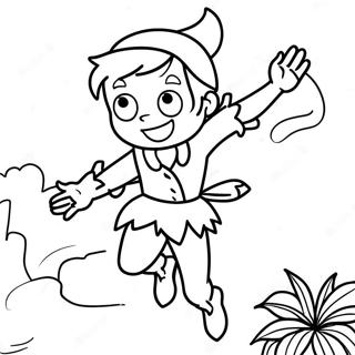 Peter Pan Coloring Page 4530-3598