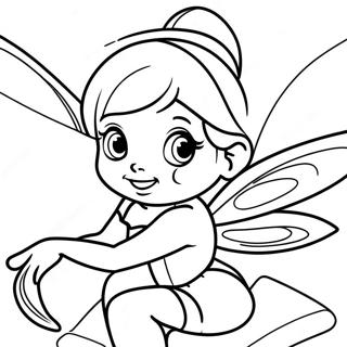Tinker Bell Fairy Coloring Page 4531-3609