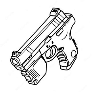Página Para Colorir Da Pistola Glock 45713-36150
