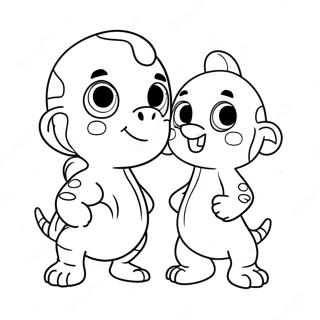 Cute Deviner Characters Coloring Page 46094-36441