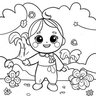 صفحة تلوين احتفال يوم الطفل الاحتفالي 46294-36600