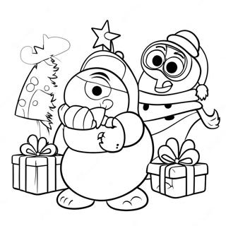 Pixar Kerstpersonages Kleurplaat 46483-36744