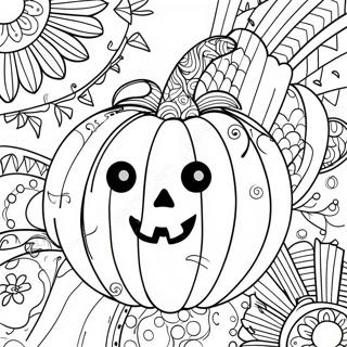 Pagina De Colorat Dovleac Zentangle De Halloween 47673-37697