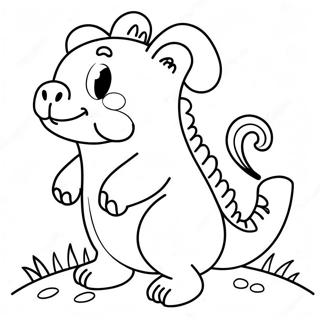 Página Para Colorear De Animal Tonto Que Se Tira Pedos 48414-38279