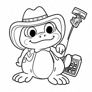 Pagina De Colorat Cu Șeriful Broască 48433-38290