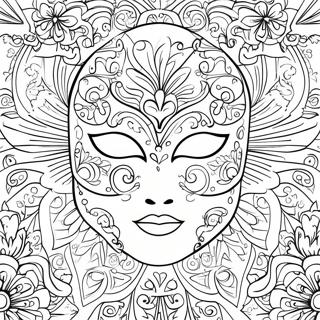 Раскраска Элегантной Маски Призрака Оперы 49274-38980