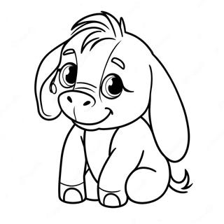 Baby Eeyore Schattige Kleurplaat 49333-39016