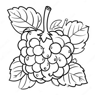Raspberry Fruit Coloring Page 49473-39123