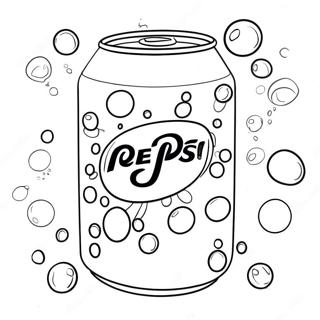 Lattina Di Pepsi Con Bolle Pagina Da Colorare 49854-39433