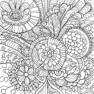 Beruhigende Mandala-Muster Ausmalbild 5061-4030