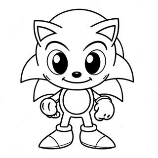 Korkutucu Gözlü Sonic The Hedgehog Boyama Sayfası 51304-40569