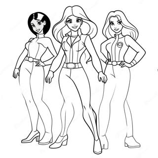 Página Para Colorear De Totally Spies 51583-40789