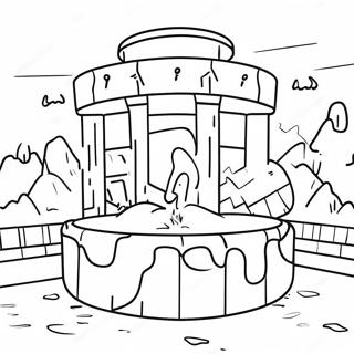 ベッドウォーズのバトルアリーナのぬりえページ 51933-41082