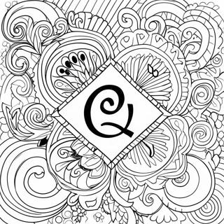 Kleurrijk Alpha En Omega Ontwerp Kleurplaat 51974-41117