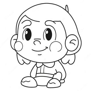 Página Para Colorir De Personagem De Desenho Animado Triste 52013-41142