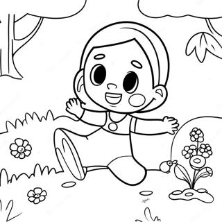 Adley Lekande Med Vänner Målarbild 5291-4209