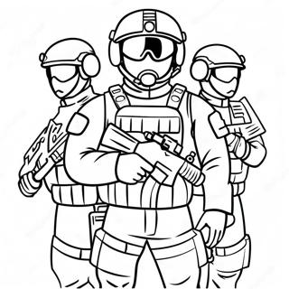 Раскраска Элитной Команды Спецназа 53124-42032