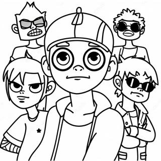 Gorillaz Coloring Page 53573-42366