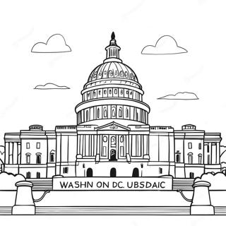 Washington Dc Landmark Coloring Page 54483-43116