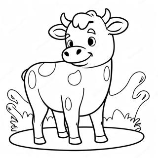 Chick-Fil-A Ko Maskot Målarbild 54734-43302