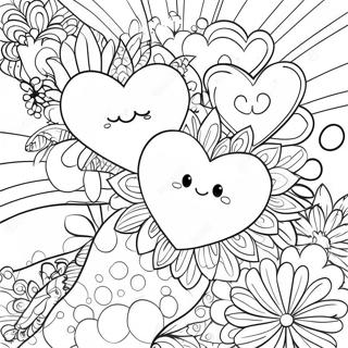 Sweet Hearts Bold And Easy Coloring Page 54793-43342