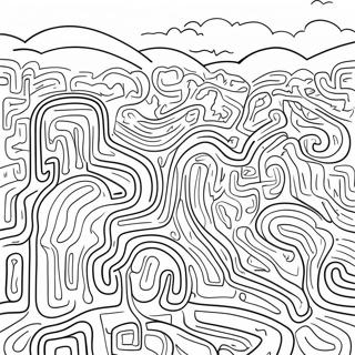 Labyrint Farvelægningsside For Børn 54863-43411