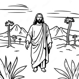 Jesus I Ørkenen Malebog 55084-43601