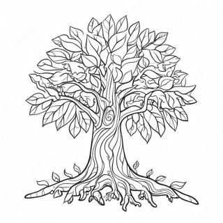 Thankful Tree Coloring Page 55474-43888