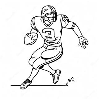 Washington Commanders Pelaaja Toiminnassa Värityskuva 55764-58912