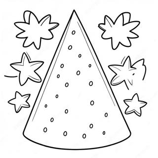 Sprankelende Verjaardagsfeest Hoed Kleurplaat 56174-44448