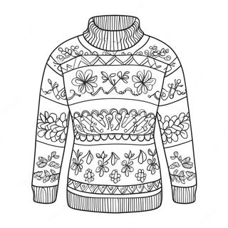 Mukava Neulottu Villapaita Värityssivu 56223-44474