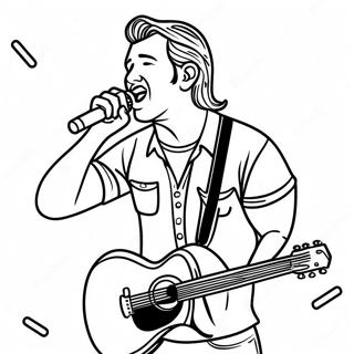 Page À Colorier De Morgan Wallen Chantant Sur Scène 5741-4566