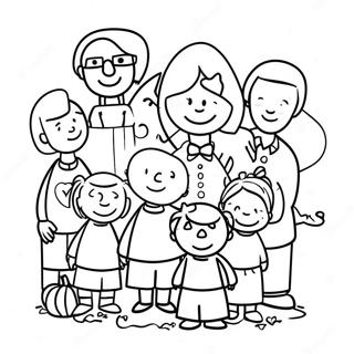 Ailem İçin Minnettarım Boyama Sayfası 5750-4573