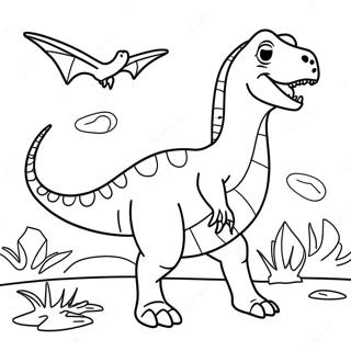 肉食恐竜のぬりえページ 57943-45847