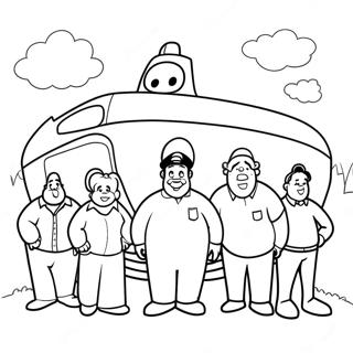 หน้าระบายสี Fat Albert และเพื่อน 58164-46019