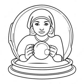 Mistyczna Kolorowanka Wróżki Z Kryształową Kulą 58914-46616