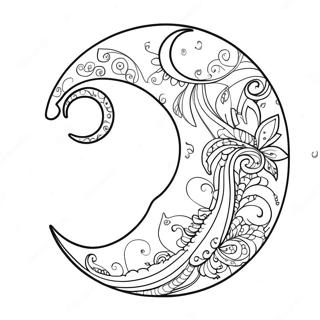 Drømmende Halvmåne Fargeleggingsark 60164-47607