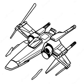 Page À Colorier De X-Wing En Bataille 60284-47699