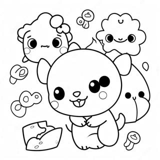 Cute Boj With Friends Coloring Page 60344-47747