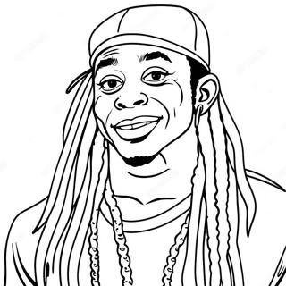 Lil Wayne Målarbild 61123-48375