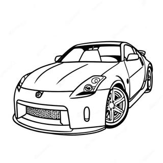 Nissan 350z Sportbil Färgläggningssida 61473-48653