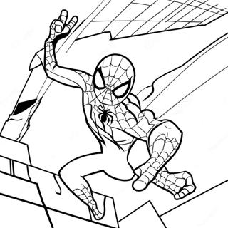 Netzwerfender Spiderman Ausmalbild 6171-4922