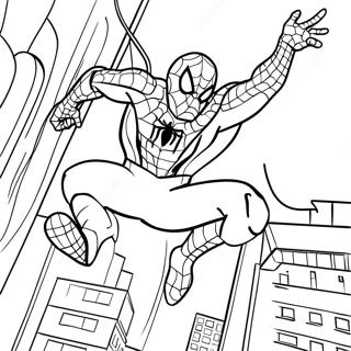 Netzwerfender Spiderman Ausmalbild 6171-4923