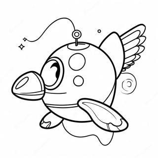 Mermi Bill Yüksek Uçarken Boyama Sayfası 61754-48903