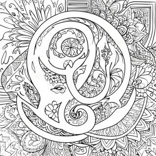 Página Para Colorir De Caligrafia Árabe Colorida 61904-48986