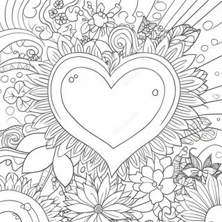 Hjärtspring Färgläggningssida 61973-49039